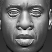 Jay-Z bust ready for full color 3D printing - Thumbnail 23