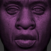 Jay-Z bust ready for full color 3D printing - Thumbnail 24