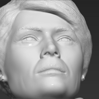 Melania Trump bust 3D printing ready stl obj - Thumbnail 12