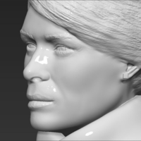 Melania Trump bust 3D printing ready stl obj - Thumbnail 14