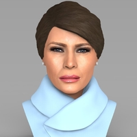 Small Melania Trump bust ready for full color 3D printing 3D Printing 231934