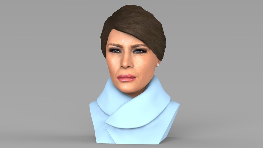 Melania Trump bust ready for full color 3D printing 3D Print 231935