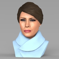 Melania Trump bust ready for full color 3D printing - Thumbnail 2