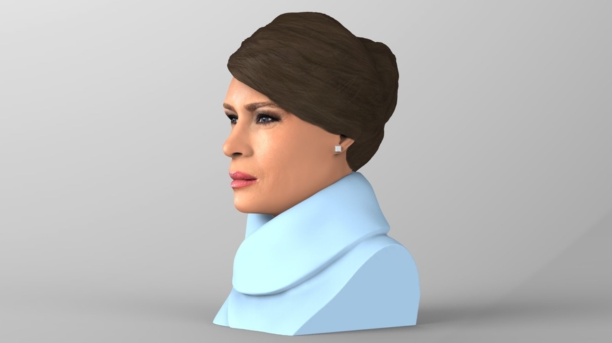 Melania Trump bust ready for full color 3D printing 3D Print 231936