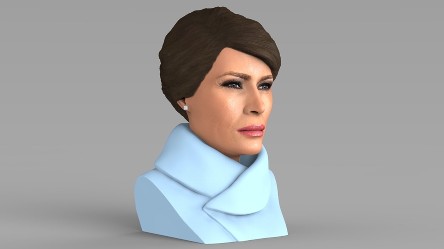 Melania Trump bust ready for full color 3D printing 3D Print 231938