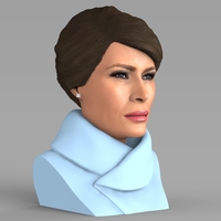 Melania Trump bust ready for full color 3D printing - Thumbnail 5