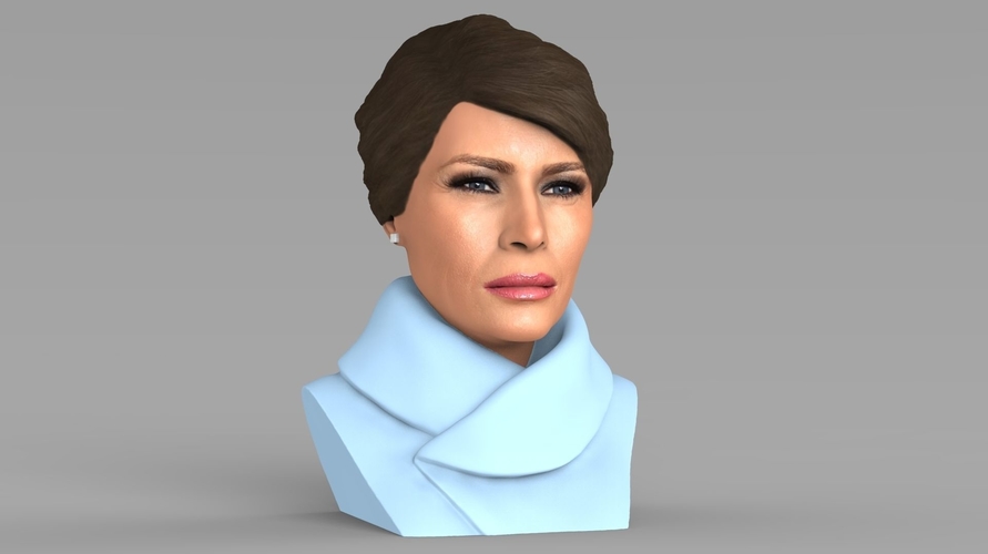 Melania Trump bust ready for full color 3D printing 3D Print 231939