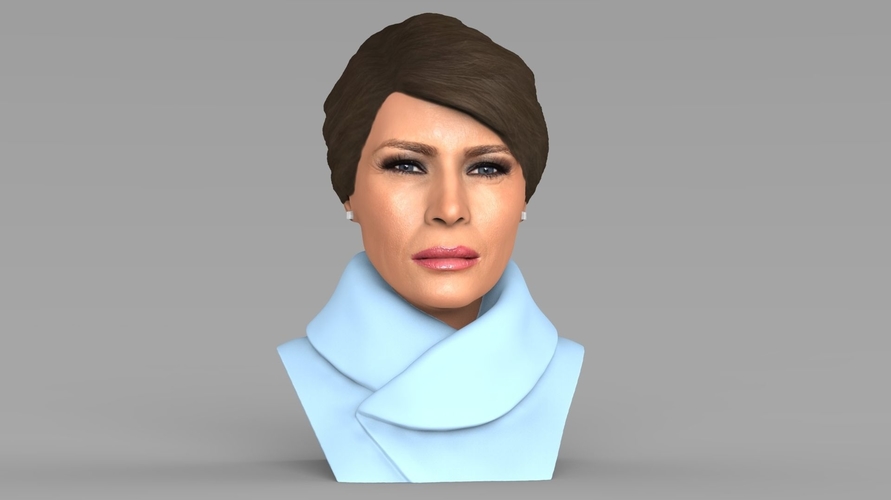 Melania Trump bust ready for full color 3D printing 3D Print 231940