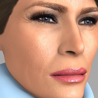 Melania Trump bust ready for full color 3D printing - Thumbnail 9