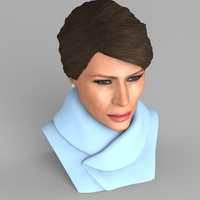 Melania Trump bust ready for full color 3D printing - Thumbnail 10