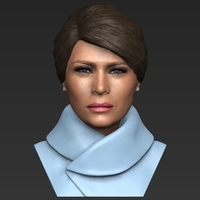 Melania Trump bust ready for full color 3D printing - Thumbnail 12