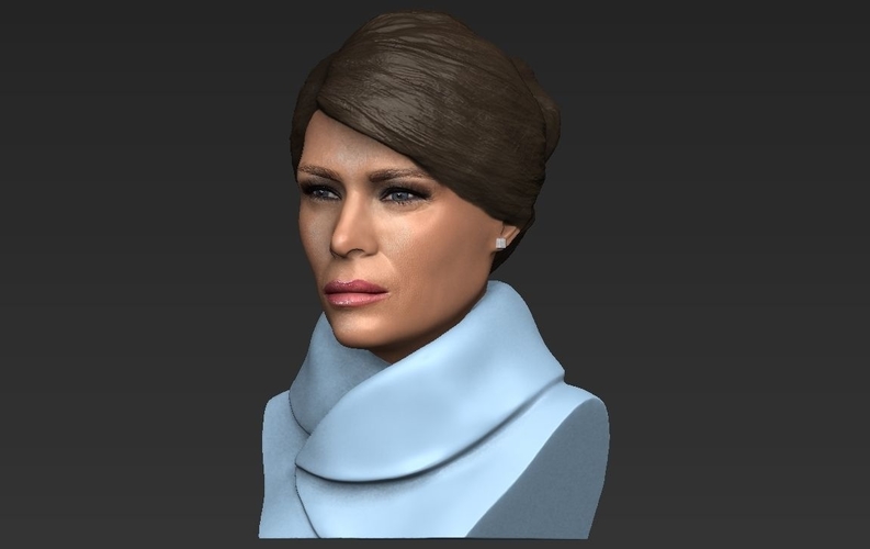 Melania Trump bust ready for full color 3D printing 3D Print 231946