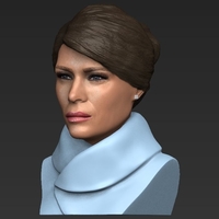 Melania Trump bust ready for full color 3D printing - Thumbnail 13
