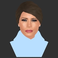 Melania Trump bust ready for full color 3D printing - Thumbnail 14