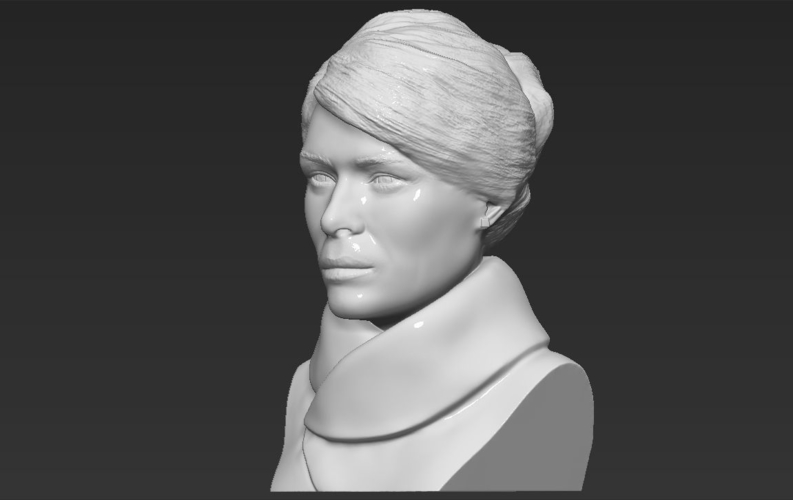 Melania Trump bust ready for full color 3D printing 3D Print 231949