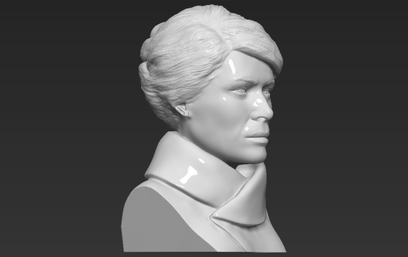 Melania Trump bust ready for full color 3D printing 3D Print 231951