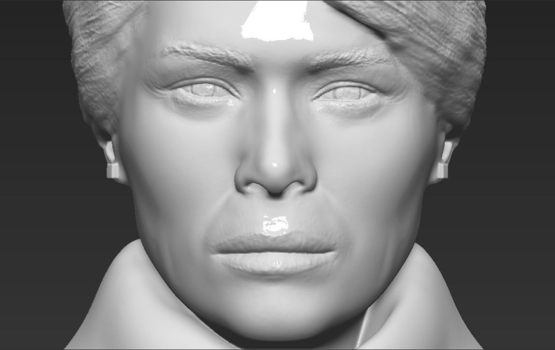 Melania Trump bust ready for full color 3D printing 3D Print 231954