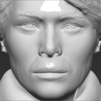 Melania Trump bust ready for full color 3D printing - Thumbnail 21