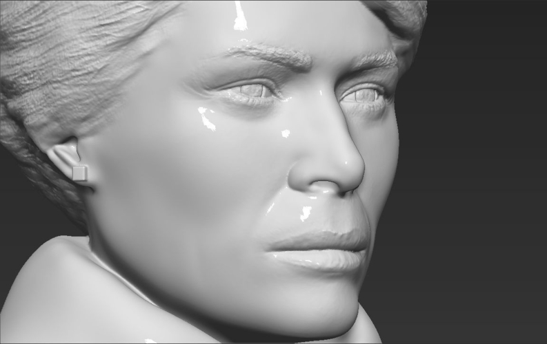 Melania Trump bust ready for full color 3D printing 3D Print 231955
