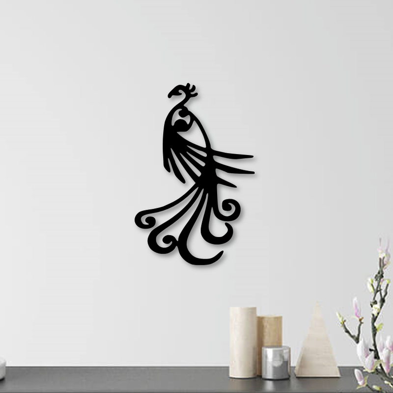 Peacock wall decoration