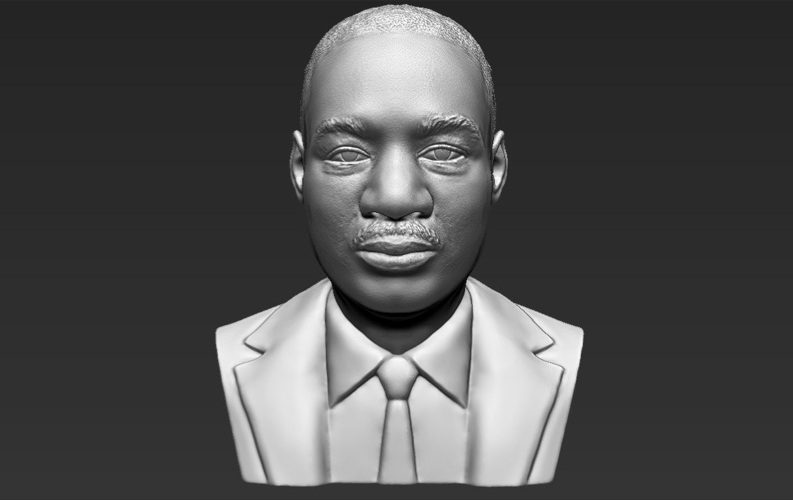 Martin Luther King bust 3D printing ready stl obj