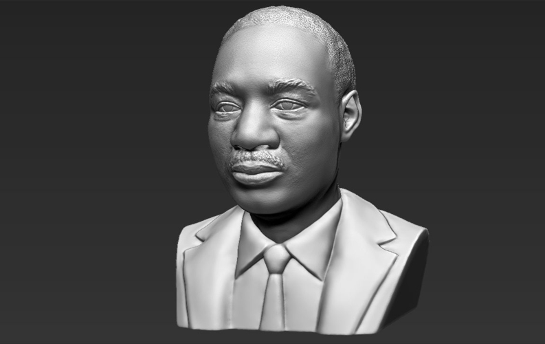 Martin Luther King bust 3D printing ready stl obj 3D Print 232007