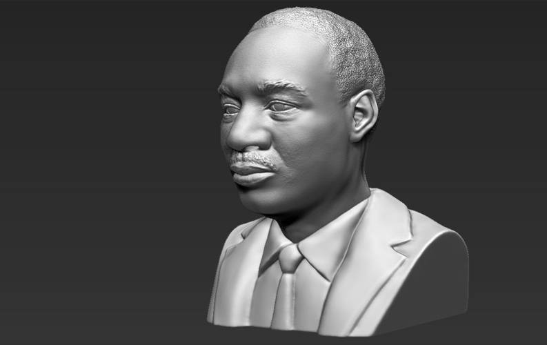 Martin Luther King bust 3D printing ready stl obj 3D Print 232008