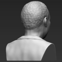 Martin Luther King bust 3D printing ready stl obj - Thumbnail 6