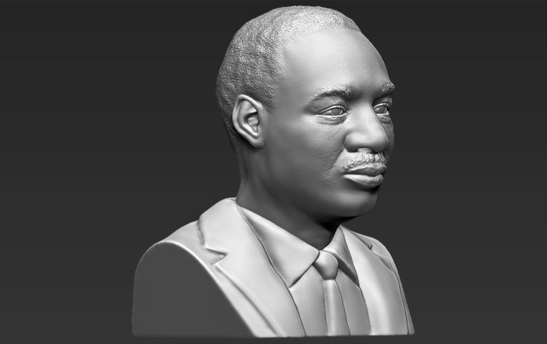 Martin Luther King bust 3D printing ready stl obj 3D Print 232013