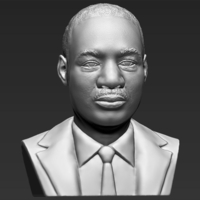 Martin Luther King bust 3D printing ready stl obj - Thumbnail 9