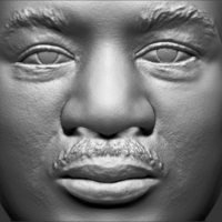 Martin Luther King bust 3D printing ready stl obj - Thumbnail 12