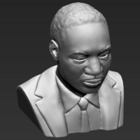 Martin Luther King bust 3D printing ready stl obj - Thumbnail 15