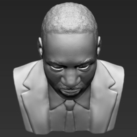 Martin Luther King bust 3D printing ready stl obj - Thumbnail 16