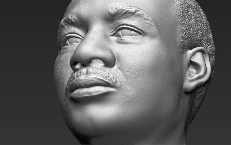 Martin Luther King bust 3D printing ready stl obj 3D Print 232022