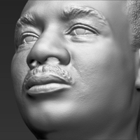 Martin Luther King bust 3D printing ready stl obj - Thumbnail 17