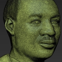 Martin Luther King bust 3D printing ready stl obj - Thumbnail 20