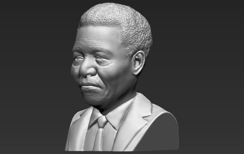 Nelson Mandela bust 3D printing ready stl obj 3D Print 232028