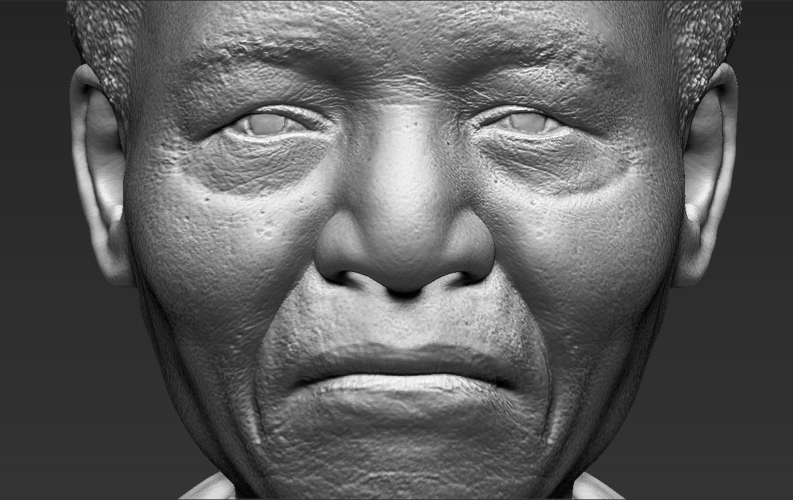 Nelson Mandela bust 3D printing ready stl obj 3D Print 232033