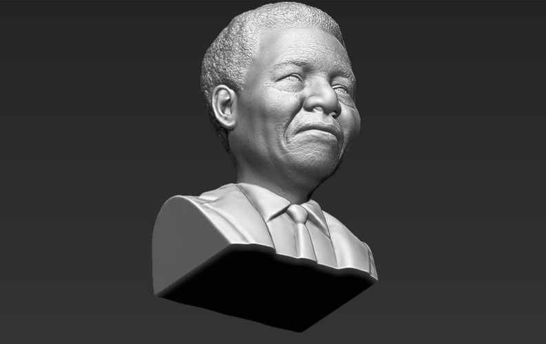 Nelson Mandela bust 3D printing ready stl obj 3D Print 232037