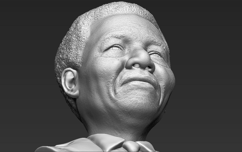 Nelson Mandela bust 3D printing ready stl obj 3D Print 232039