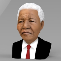 Nelson Mandela bust ready for full color 3D printing - Thumbnail 2