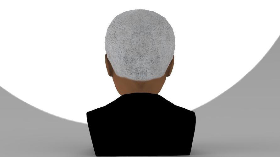 Nelson Mandela bust ready for full color 3D printing 3D Print 232046