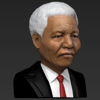Nelson Mandela bust ready for full color 3D printing - Thumbnail 11