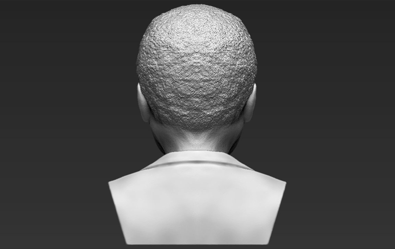Nelson Mandela bust ready for full color 3D printing 3D Print 232058