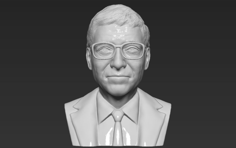 Bill Gates bust 3D printing ready stl obj 3D Print 232066