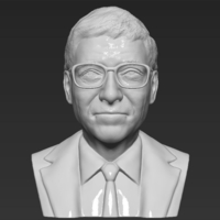 Small Bill Gates bust 3D printing ready stl obj 3D Printing 232066