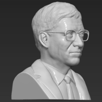 Bill Gates bust 3D printing ready stl obj - Thumbnail 7