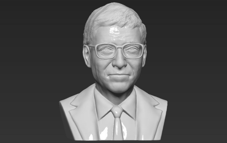Bill Gates bust 3D printing ready stl obj 3D Print 232074