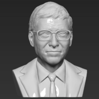 Bill Gates bust 3D printing ready stl obj - Thumbnail 9