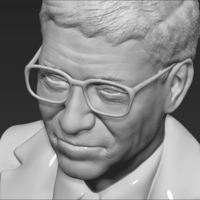 Bill Gates bust 3D printing ready stl obj - Thumbnail 13